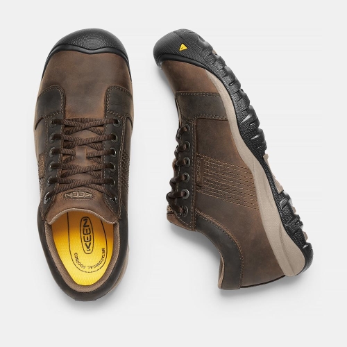 Keen La Conner Esd Aluminum Tå Arbetsskor Herr Bruna | QRVPZ9346