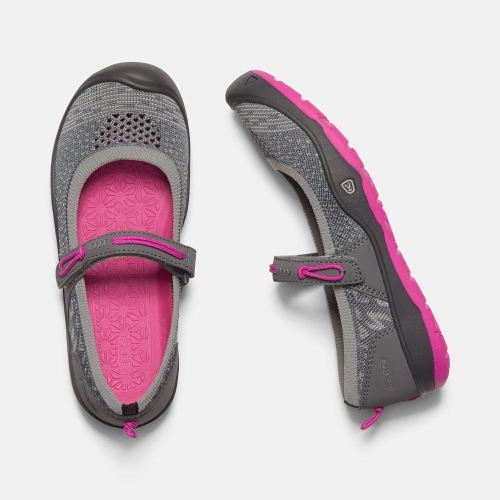Keen Moxie Mary Jane Skor Barn Grå Fuchsia | SVTYD5637