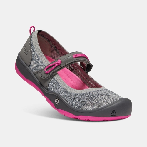 Keen Moxie Mary Jane Skor Barn Grå Fuchsia | SVTYD5637