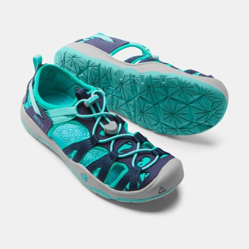 Keen Moxie Sandaler Barn Gröna Marinblå | NCFUD7089