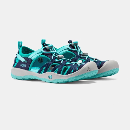 Keen Moxie Sandaler Barn Gröna Marinblå | NCFUD7089