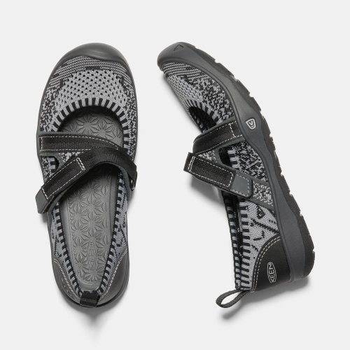 Keen Moxie Sport Mj Mary Jane Skor Barn Svarta Grå | XLIJU4170