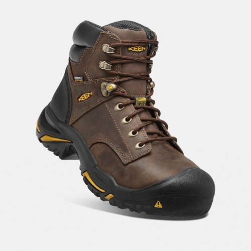 Keen Mt Vernon 6 Steel Tå Arbetskängor Herr Bruna | MLOAW4013