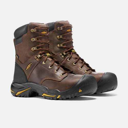 Keen Mt Vernon 8 Steel Tå Arbetskängor Herr Bruna | NVBXL4768