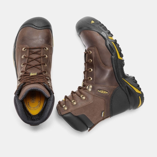 Keen Mt Vernon 8 Steel Tå Arbetskängor Herr Bruna | NVBXL4768