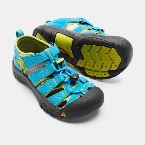 Keen Newport H2 Sandaler Barn Blå Gröna | SDYWQ0493