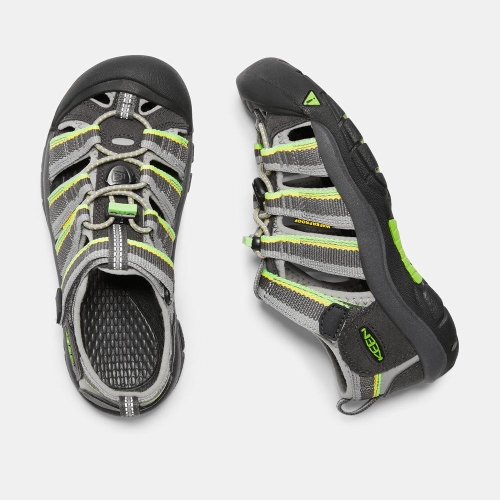 Keen Newport H2 Sandaler Barn Grå Gröna | NIPRF7926