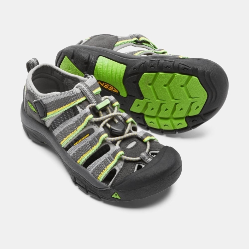 Keen Newport H2 Sandaler Barn Grå Gröna | NIPRF7926