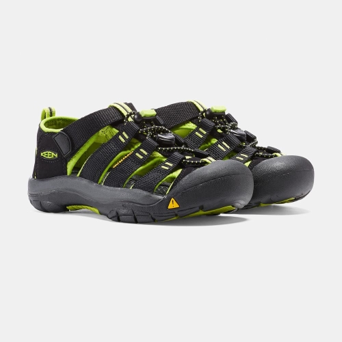 Keen Newport H2 Sandaler Barn Svarta Ljusgröna | ANLIX0562