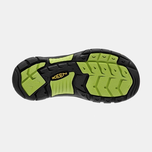 Keen Newport H2 Sandaler Barn Svarta Ljusgröna | ANLIX0562