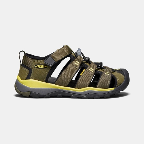 Keen Newport Neo H2 Vandringssandaler Barn Olivgröna Svarta | CHTEN5083