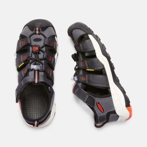 Keen Newport Neo H2 Vandringssandaler Barn Svarta Orange | UJGEV8920