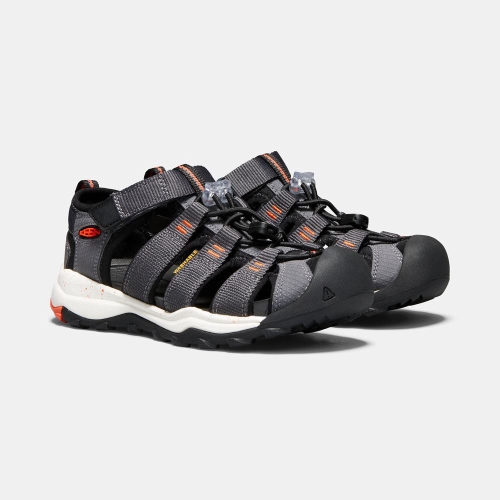 Keen Newport Neo H2 Vandringssandaler Barn Svarta Orange | UJGEV8920