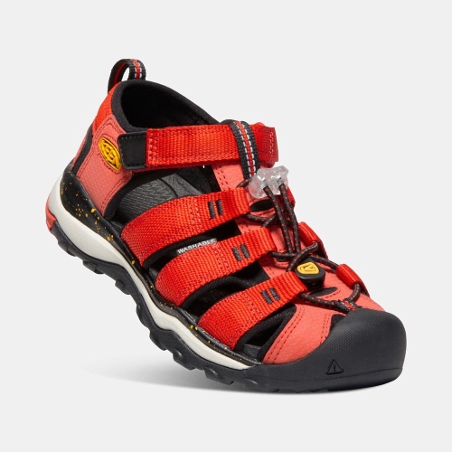 Keen Newport Neo H2 Vandringssandaler Barn Röda Svarta | XKBNV6348