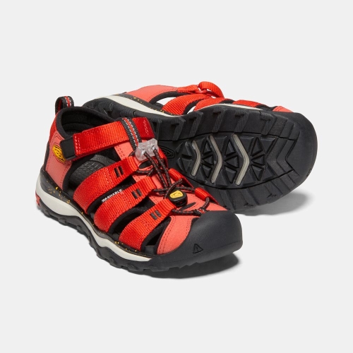 Keen Newport Neo H2 Vandringssandaler Barn Röda Svarta | XKBNV6348