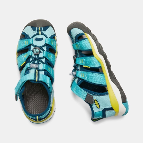 Keen Newport Neo H2 Vandringssandaler Barn Ljusturkos Blå | YFHEX0319