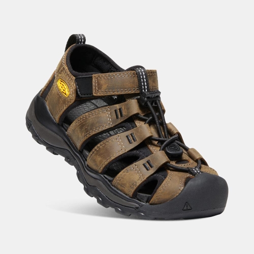 Keen Newport Neo Premium Vandringssandaler Barn Mörkbruna Svarta | XDILK7149