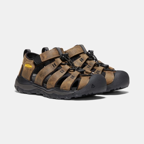 Keen Newport Neo Premium Vandringssandaler Barn Mörkbruna Svarta | XDILK7149