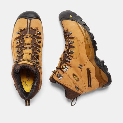 Keen Pittsburgh 6 Steel Tå Arbetskängor Herr Bruna | AQIOL3180