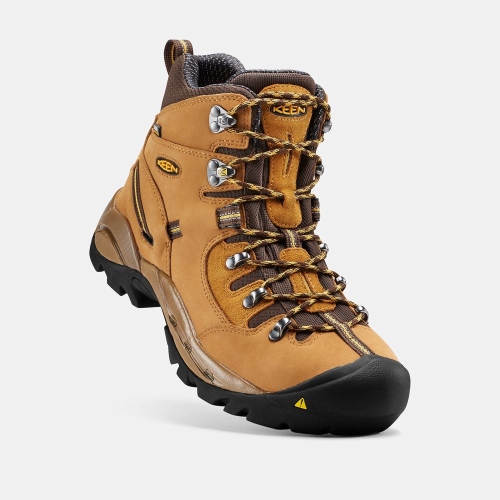 Keen Pittsburgh 6 Steel Tå Arbetskängor Herr Bruna | AQIOL3180
