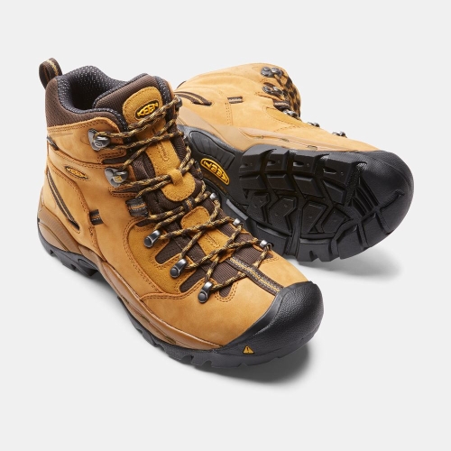 Keen Pittsburgh 6 Steel Tå Arbetskängor Herr Bruna | AQIOL3180