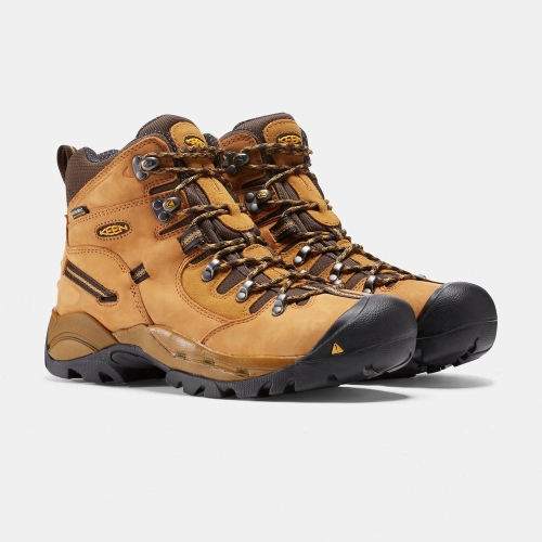 Keen Pittsburgh 6 Steel Tå Arbetskängor Herr Bruna | AQIOL3180