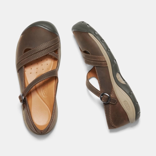 Keen Presidio II Cross Rem Mary Jane Skor Dam Choklad | DAWGL2637