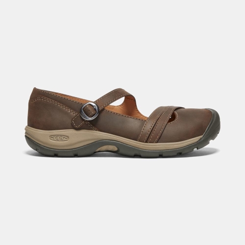 Keen Presidio II Cross Rem Mary Jane Skor Dam Choklad | DAWGL2637