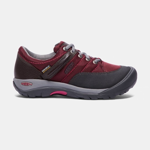 Keen Presidio Sport Mesh Vattentäta Arbetsskor Dam Svarta Röda | YAEWJ5716
