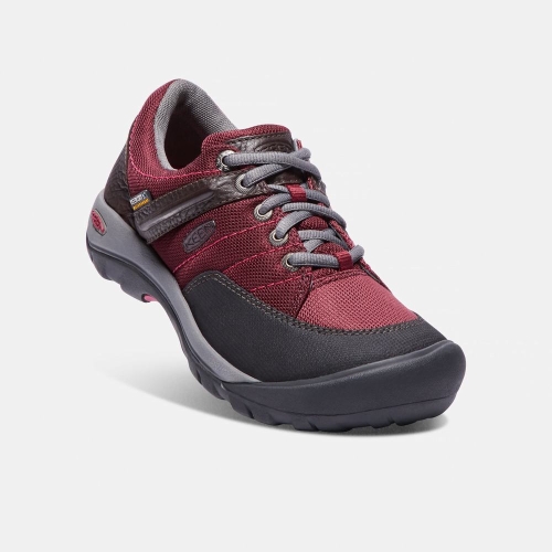 Keen Presidio Sport Mesh Vattentäta Casual Skor Dam Röda Svarta | EAOTN9617