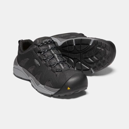 Keen San Antonio Esd Aluminum Tå Arbetsskor Herr Svarta | QUEMB2568