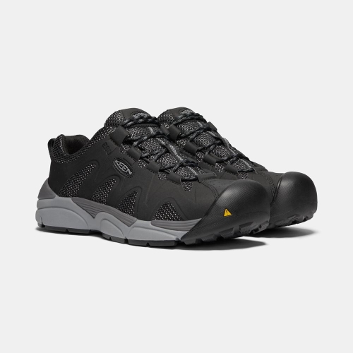 Keen San Antonio Esd Aluminum Tå Arbetsskor Herr Svarta | QUEMB2568