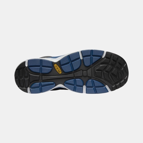 Keen San Antonio Mid Aluminum Tå Arbetskängor Herr Grå Blå | CHJFI0136