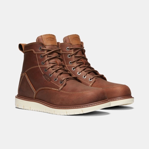 Keen San Jose 6 Soft Tå Arbetskängor Herr Bruna | HRWGV2103