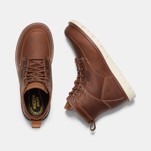 Keen San Jose 6 Soft Tå Arbetskängor Herr Bruna | HRWGV2103
