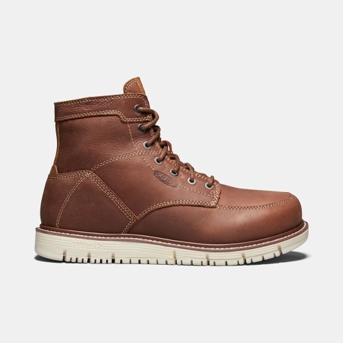 Keen San Jose 6 Soft Tå Arbetskängor Herr Bruna | HRWGV2103