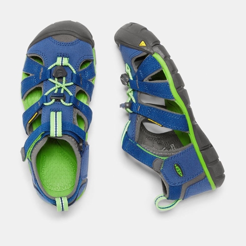 Keen Seacamp II Cnx Sandaler Barn Blå Gröna | DAWOX1874