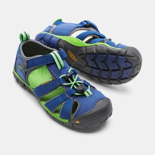 Keen Seacamp II Cnx Sandaler Barn Blå Gröna | DAWOX1874