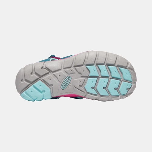 Keen Seacamp II Cnx Sandaler Barn Blå Rosa | KLMSX5247