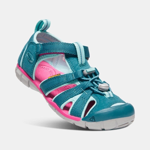 Keen Seacamp II Cnx Sandaler Barn Blå Rosa | KLMSX5247