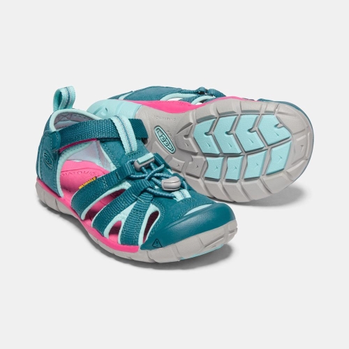 Keen Seacamp II Cnx Sandaler Barn Blå Rosa | KLMSX5247
