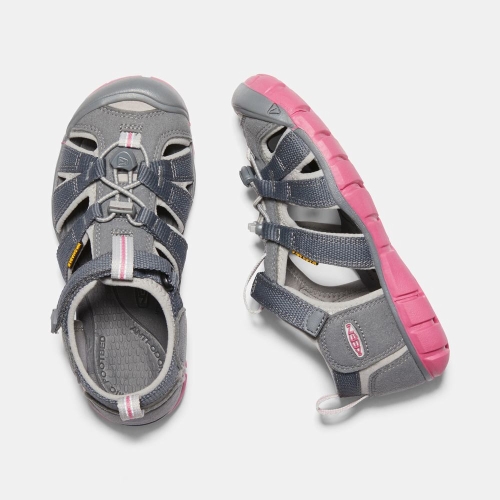 Keen Seacamp II Cnx Sandaler Barn Grå Rosa | SURLT2318