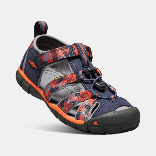 Keen Seacamp II Cnx Sandaler Barn Marinblå Orange | CVAHP7436