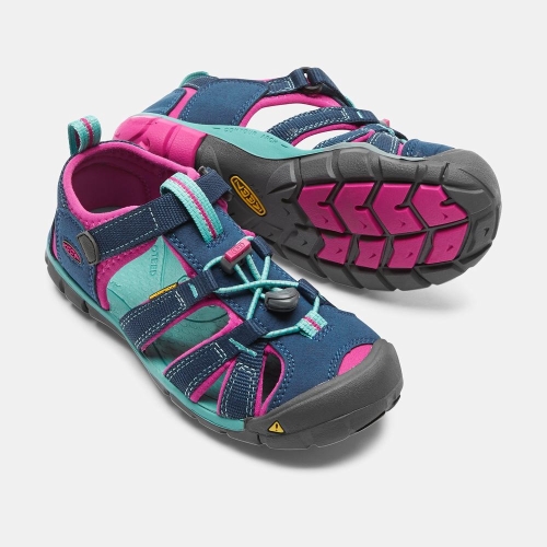 Keen Seacamp II Cnx Sandaler Barn Marinblå Lila | DHBTP4530