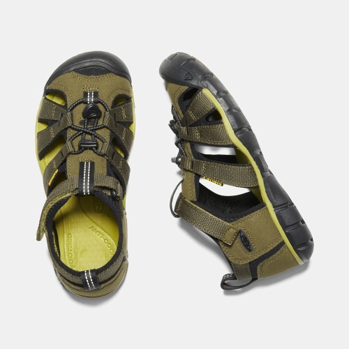 Keen Seacamp II Cnx Sandaler Barn Olivgröna Svarta | HSLEQ2065