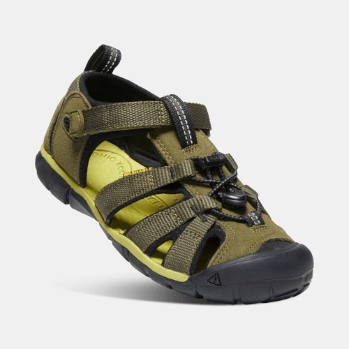 Keen Seacamp II Cnx Sandaler Barn Olivgröna Svarta | HSLEQ2065