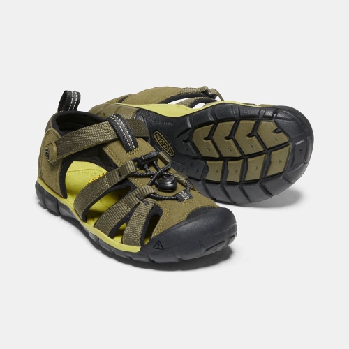 Keen Seacamp II Cnx Sandaler Barn Olivgröna Svarta | HSLEQ2065
