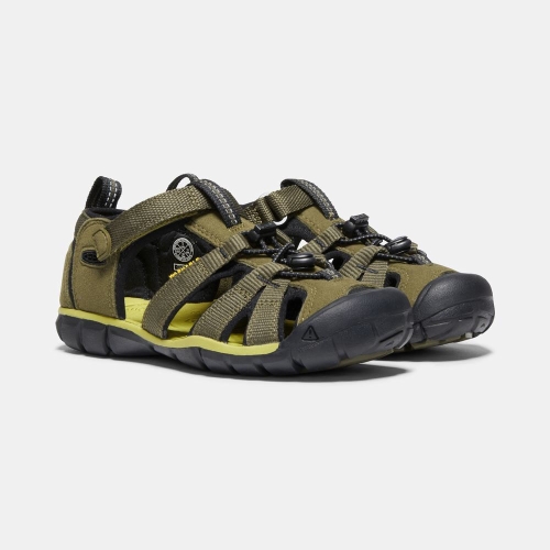 Keen Seacamp II Cnx Sandaler Barn Olivgröna Svarta | HSLEQ2065
