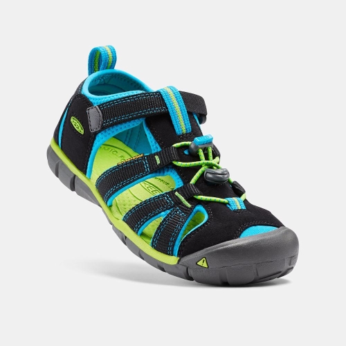 Keen Seacamp II Cnx Sandaler Barn Svarta Blå | PTVUE3458