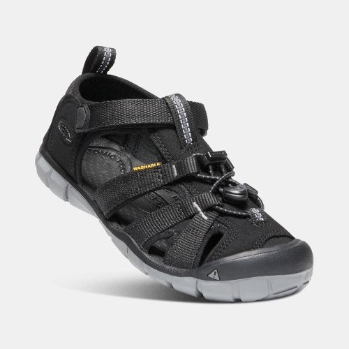 Keen Seacamp II Cnx Sandaler Barn Svarta | TQIZE6748